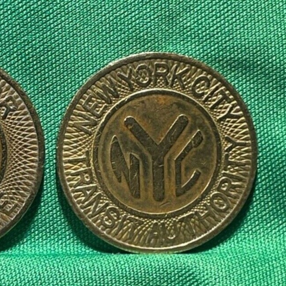 New York City Transit Authority  2 subway transit tokens. 1980s - Picture 3 of 6